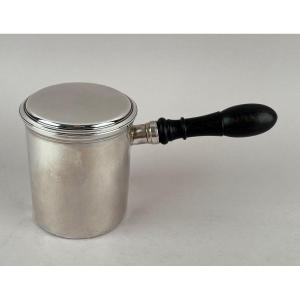 Small Milkmaid In Solid Silver From The Period 1819-1838