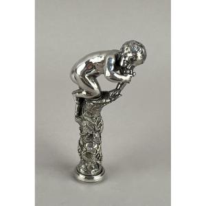 Bacchus Silver Metal Seal, 19th Century