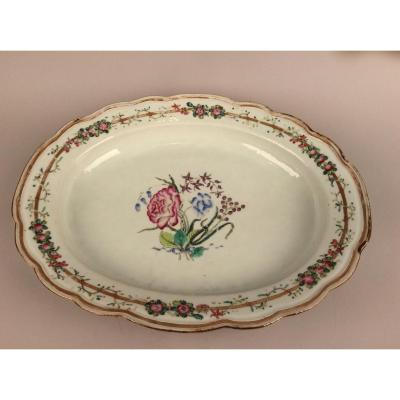 Oval Dish In Eighteenth-century India Company
