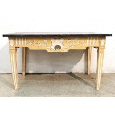 Provencal Console In Walnut Repainted Louis XVI Period Directory