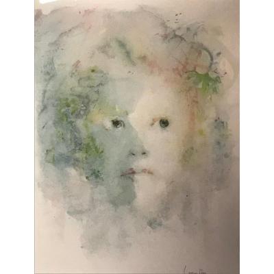 Léonor Fini, Lithographie Visage