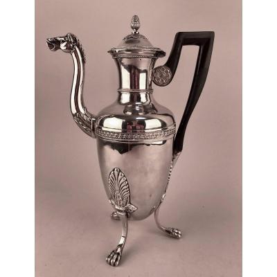 Solid Silver Coffeepot. Paris 1809.