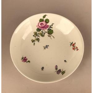 Meissen XVIIIth Century. Round Cup With Floral Decor.