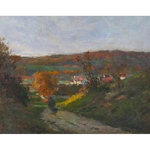 Jean Massé (1856-1950) The Road To Luzancy