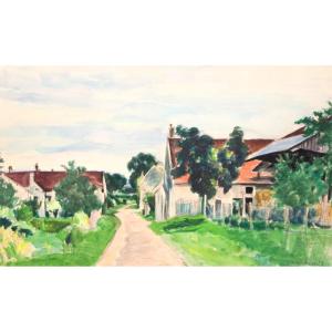 Georges Pacouil (1903-1997) Voulangis, 1955