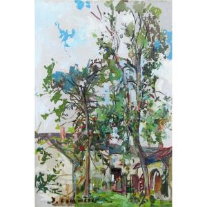 Jean Commère (1920-1986) Saint-mathurin-sur-loire, The Artist's House, Circa 1980/1986