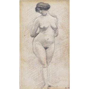 Albert Marquet (1875-1947) Standing Nude Pencil