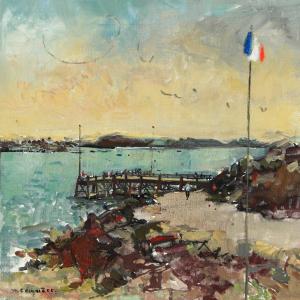 Jean Commère (1920-1986) The Pier At Chausey