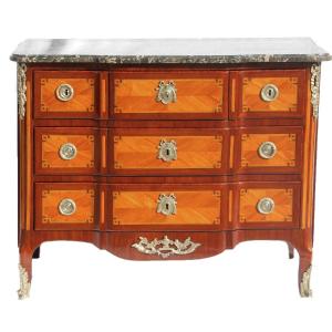 Transition Period Chest Of Drawers; Stamped