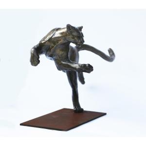 Matthieu Floranc Puma Bronze Signed And Numbered 