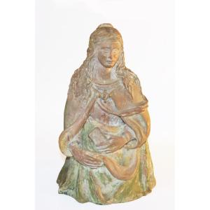 Terracotta Mary Magdalene, From The 16th Century.
