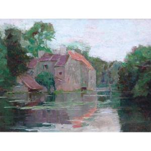 Achille Gaston Marchal (1874 – 20th Century) The La Sault Mill
