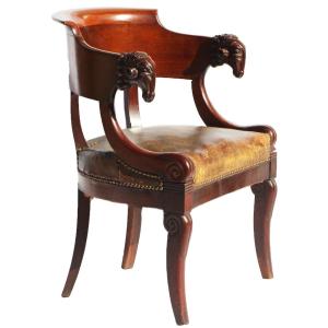 Restoration Period Mahogany Office Chair