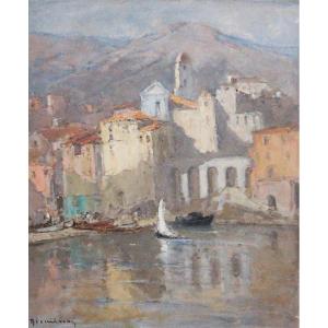 Louis Marie Désiré-lucas (1869-1949) Villefranche Sur Mer