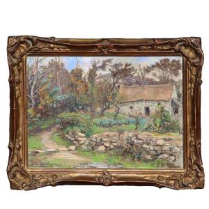 Henri Guinier (1867-1927) Breton Cottage