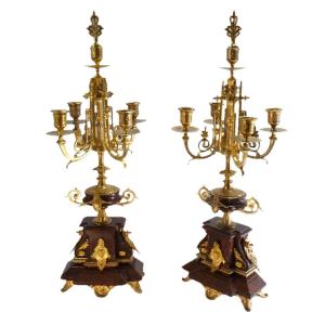 Pair Of Napoleon III Candelabra
