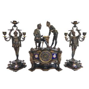 Henri III With His Mignons, Mantel Set