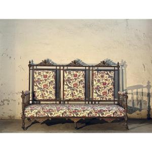 Cast Iron 19th Winter Garden Settee