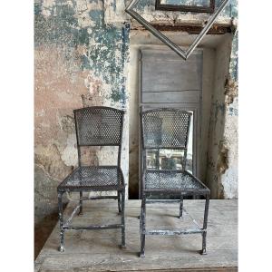 Pair Of Chairs - Gustave Serrurier - Bovy