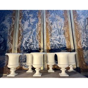 Rare Set Of Six Medici Vases In The Model.