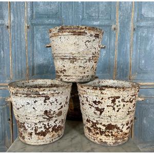 Set Of Cast Iron Plant Pots