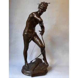 Bronze Sculpture "sarpedon" Henri Peinte – Siot Decauville H 63
