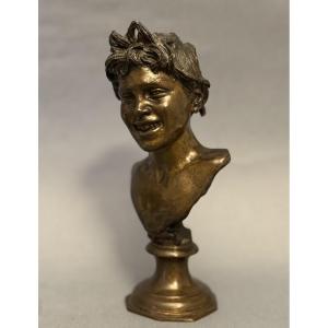 Bronze Bust Of A Young Neapolitan, V. Gemito