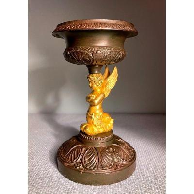 Angel Empire Cup (putto Or Cupid) Bronze Ring Sizer