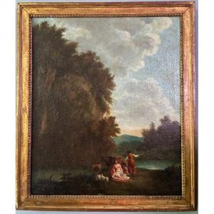 French School Of The 18th Century '' Le Repos De Vénus '' Hst