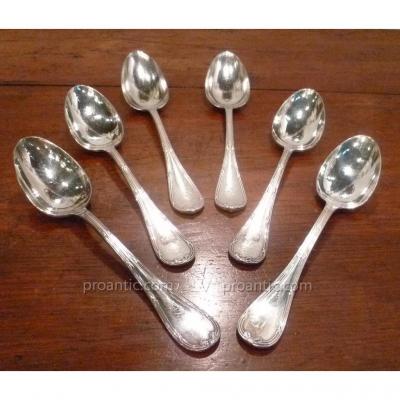 Large Spoons Christofle Ribbons Crusaders