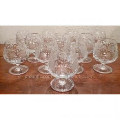 Glasses Balloon Crystal Cut