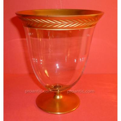 Small Gold Border Vase