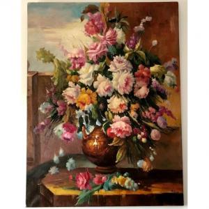 Tableau Hst Bouquet De Fleurs