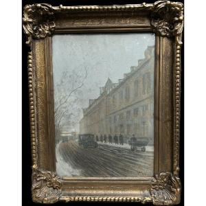 Henri Visconte (1897-1978) - Parisian Scene, Circa 1930