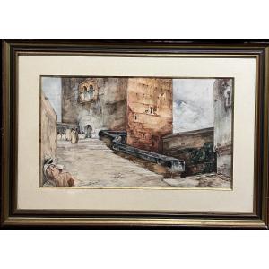 Georges Clairin (1843 - 1919) - Orientalism, Moors In The City, Circa 1870-1880