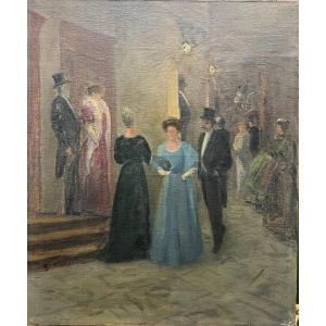 Georges Emile Carette (1854-1933) - Intermission At The Opera, Circa 1900