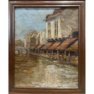 John Devereux-york (1865-?) - American Impressionist School - Le Lavoir, 1890