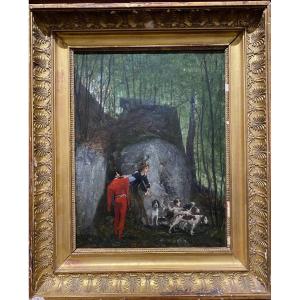 Hermann Von Kaulbach (1846-1909) - The Valet Of Dogs And The Horn Bell - Vènery