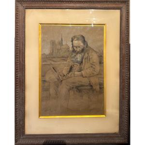 Gustave Poetzsch (1870-1950) - Facing Notre Dame De Paris, 1897