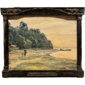 Gabriel Deneux (1856-1943) - The Côte De Grace, Honfleur, Circa 1900