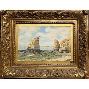 Georges Claude (1854-1921) - Seaside And Cove In Royan