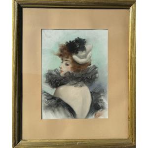 Jean De Paleologue - Dit Pal (1855-1942) - Elegant With Boa