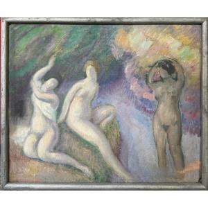 Augustin Carrera (1878-1952) - Study Of Bathers