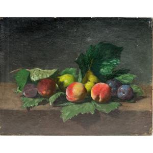 Hippolyte Chaignet (1820-1865) - Still Life With Fruits