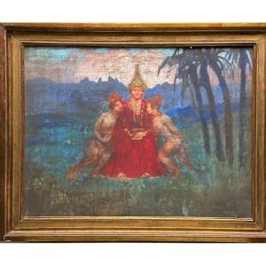 Sigismond Jeanès (1863-1939) Divinities, Around 1910