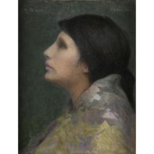 Albert Pike Lucas (jersey City, 1862 - New York, 1945) - Woman In Profile, 1893