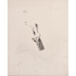 Joseph Apoux (1846-1910) - Wine!..., Circa 1885-1890