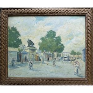 Marcel Bloch (1882-1966) - View Of A Lively Suburb