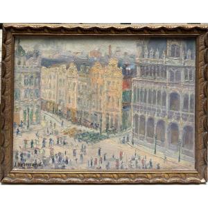 A. Hermans (xix-xx) - Brussels, Grand-place, Circa 1910