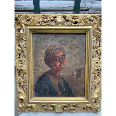 Paul Rudolf Linke (1844-1917) Young Arab Orientalist Painting 1880